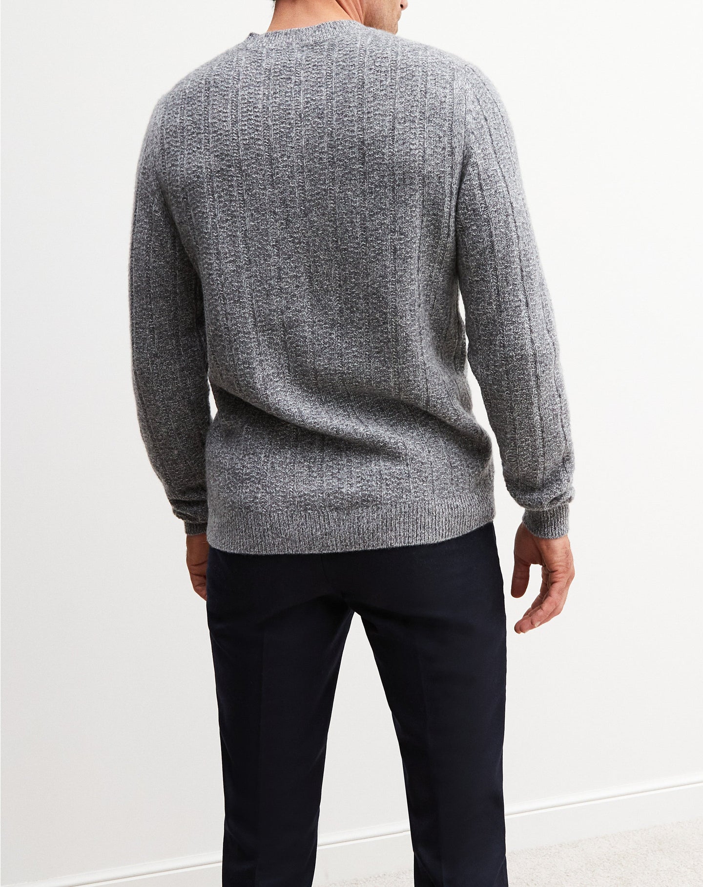 Mouline testuré cashmere and wool choker - Silver Grey & Wolf