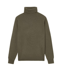 Cashmere turtleneck jumper - Khaki