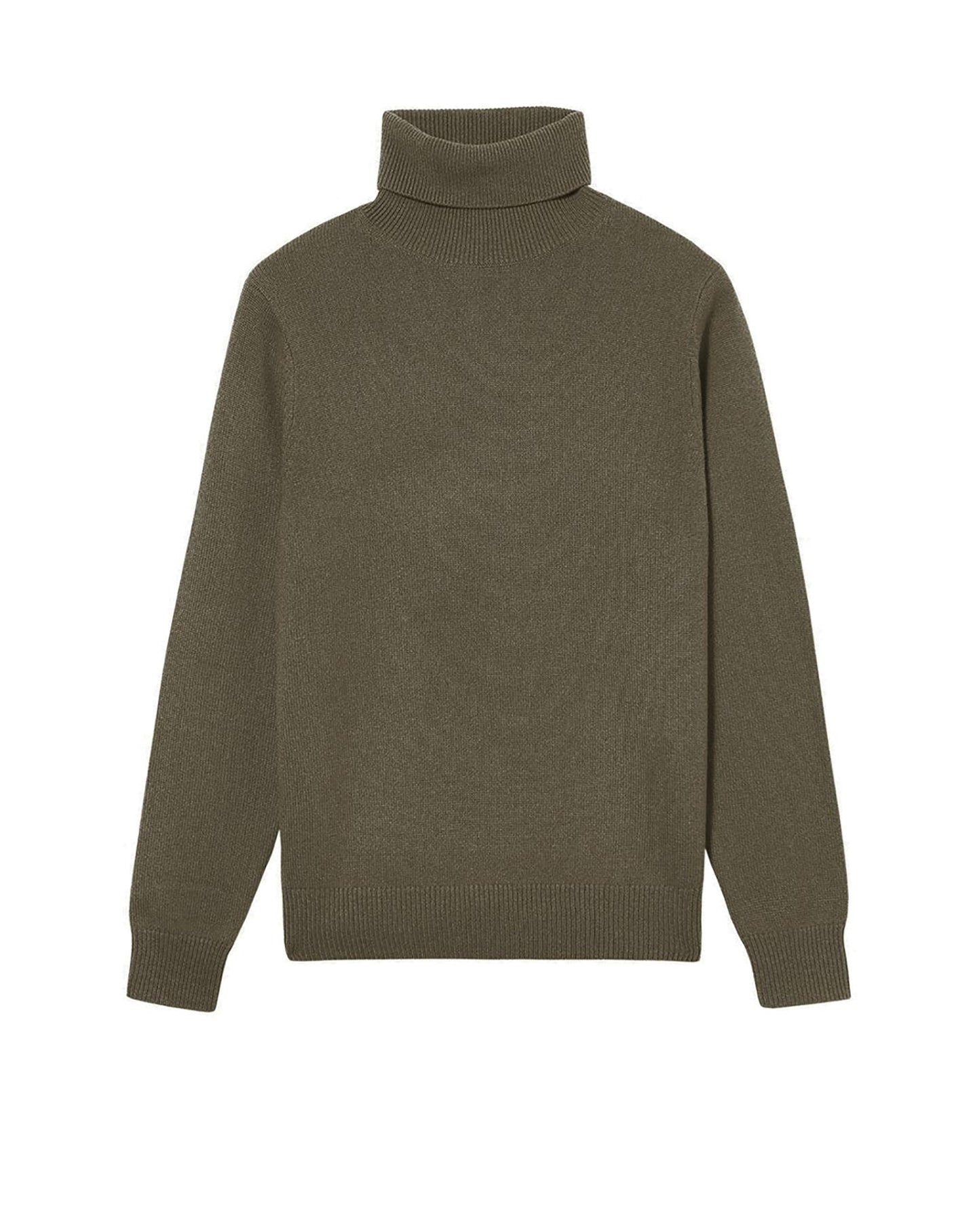 Cashmere turtleneck jumper - Khaki