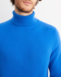 Cashmere turtleneck jumper - Cobalt