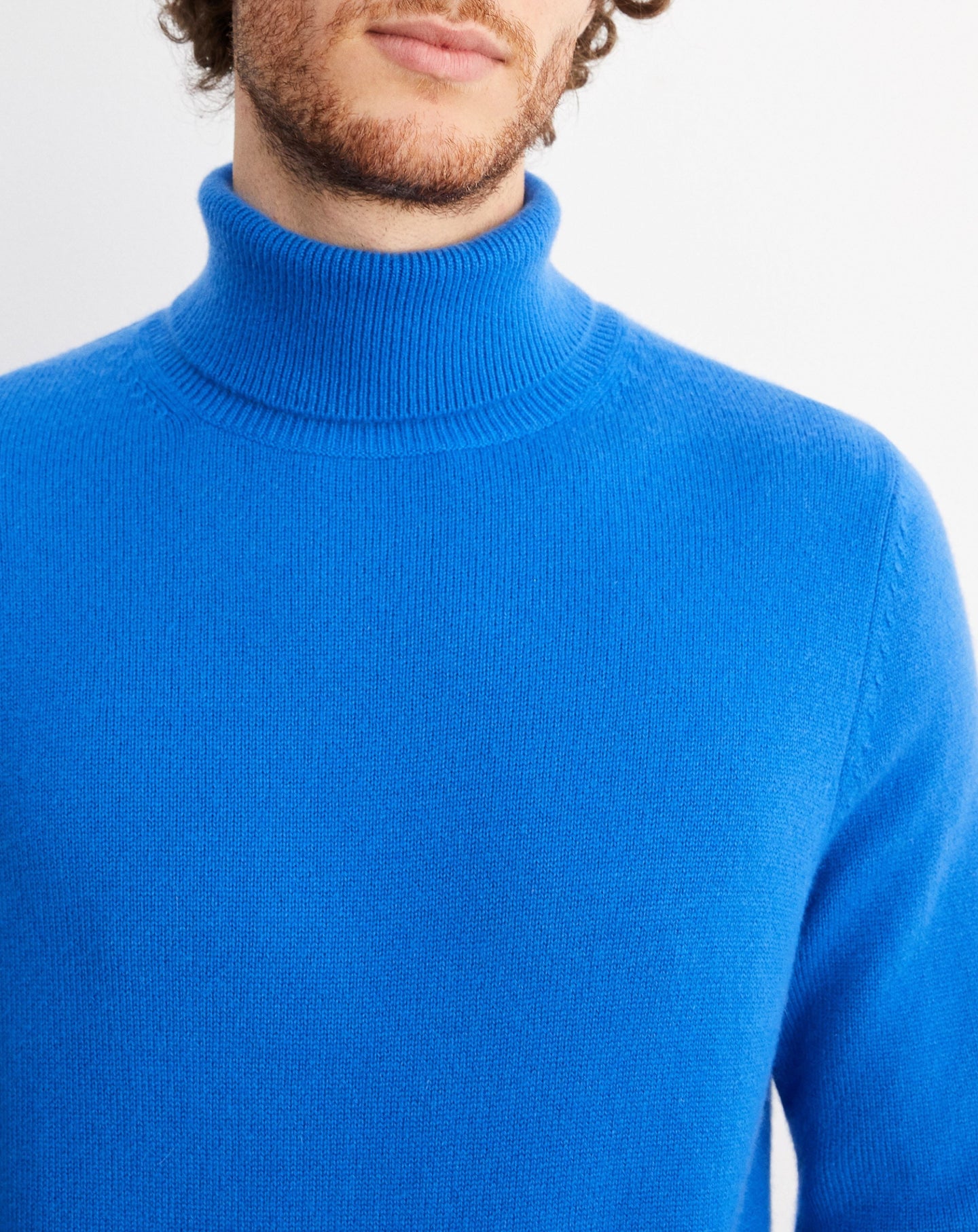 Cashmere turtleneck jumper - Cobalt