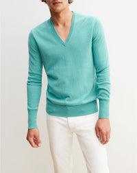 Classic cashmere jumper - Persian Blue
