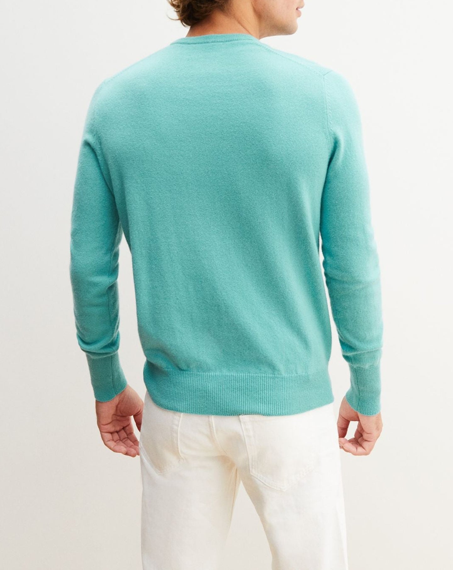Classic cashmere jumper - Persian Blue