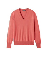 Pull classique en cachemire - Papaya