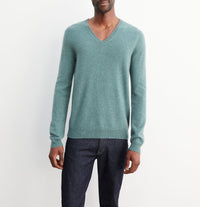 Classic cashmere V jumper - Horizon