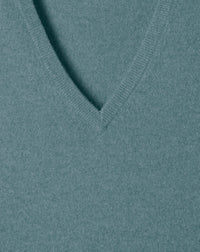 Classic cashmere V jumper - Horizon