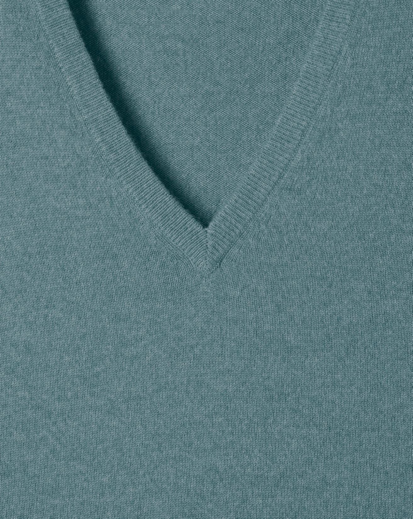 Classic cashmere V jumper - Horizon