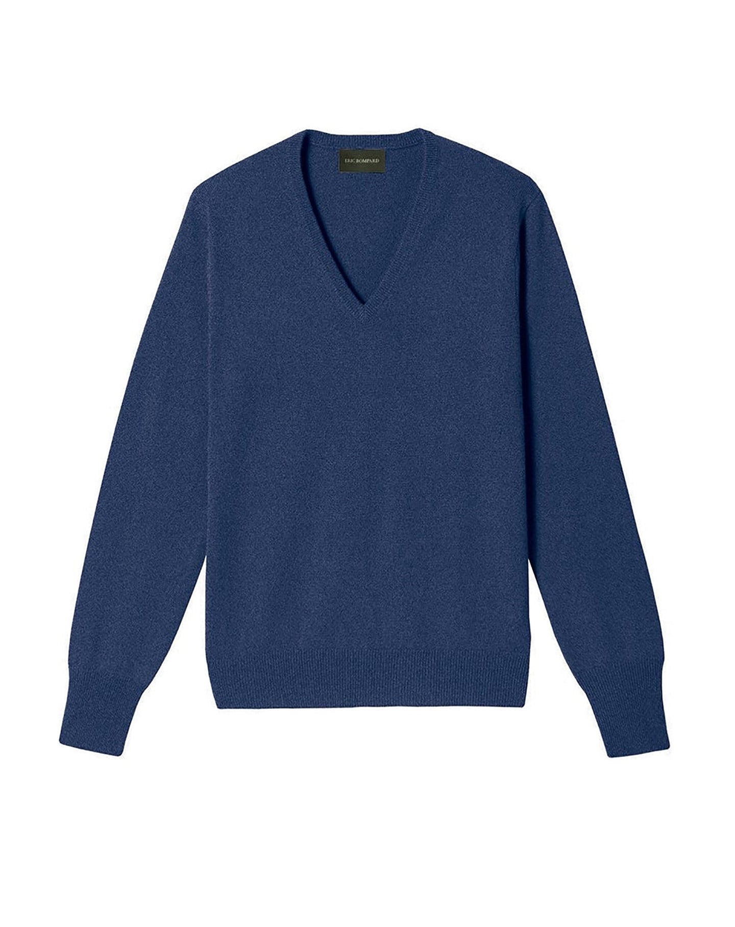 Classic cashmere V jumper - Indigo