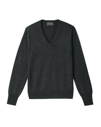 Pull V classique en cachemire - Anthracite