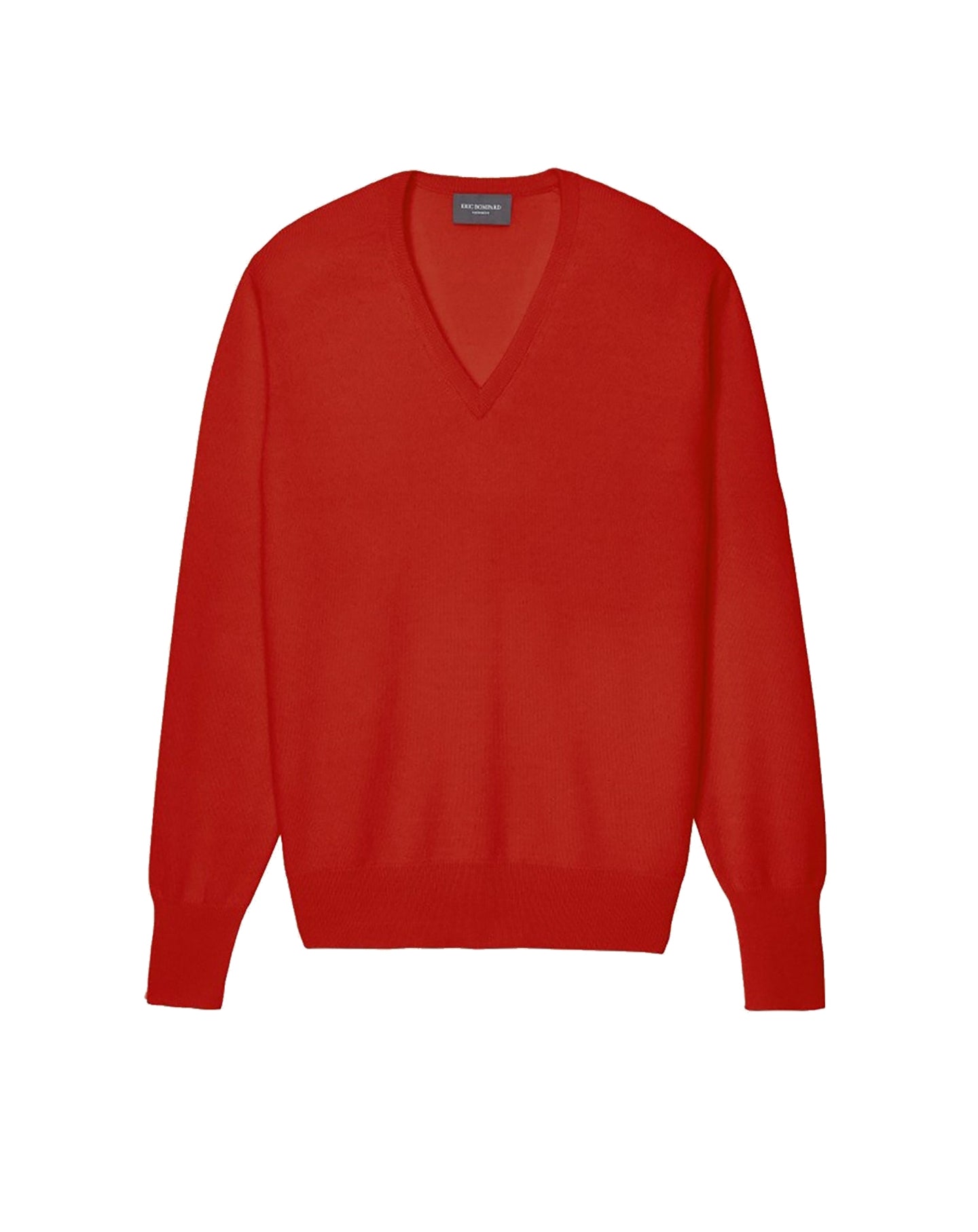 Pull V classique en cachemire - Rouge Dragon