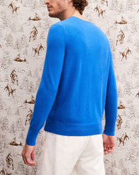 Pull classique en cachemire - Cobalt