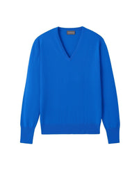Pull classique en cachemire - Cobalt