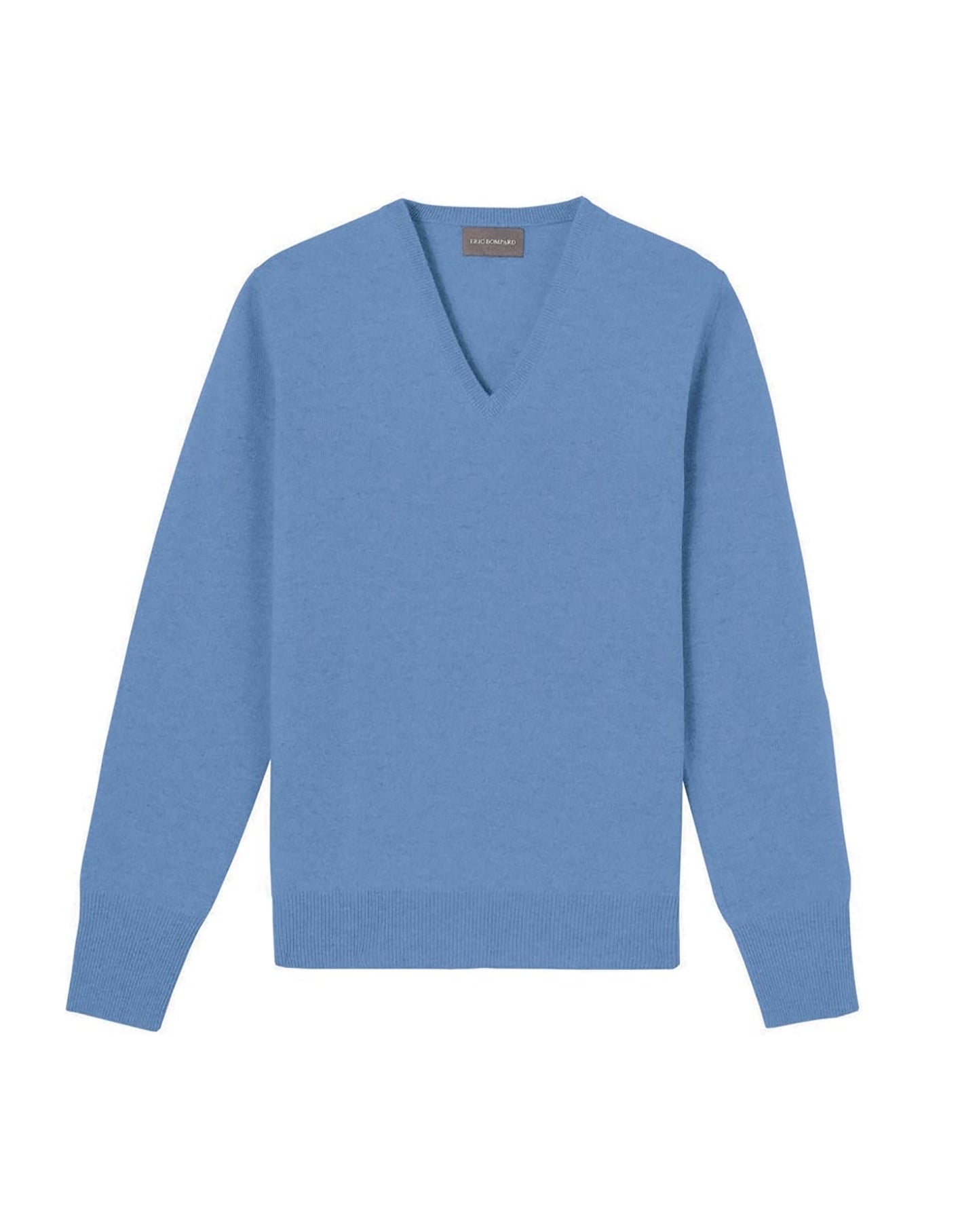 Classic cashmere V jumper - Egyptian Blue
