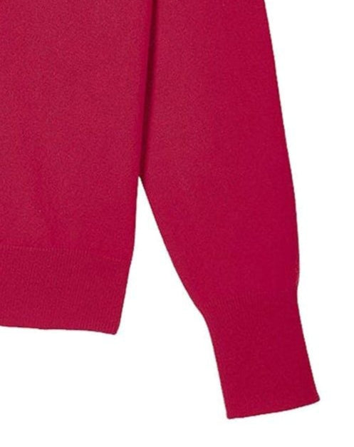 Pull à col V classique en cachemire - Rose Cosmopolitan