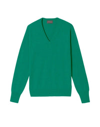 Classic cashmere V-neck jumper - Peppermint