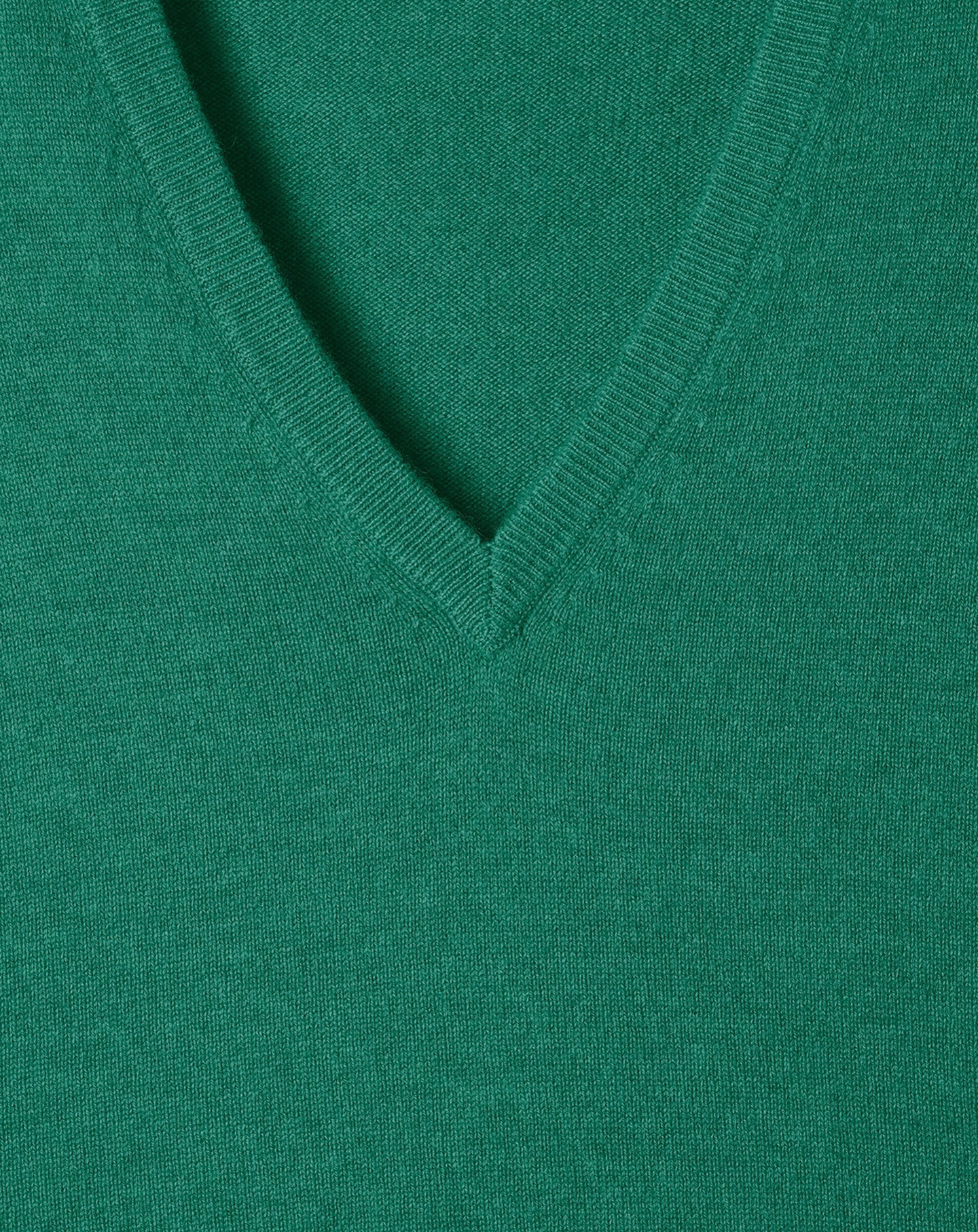 Classic cashmere V-neck jumper - Peppermint