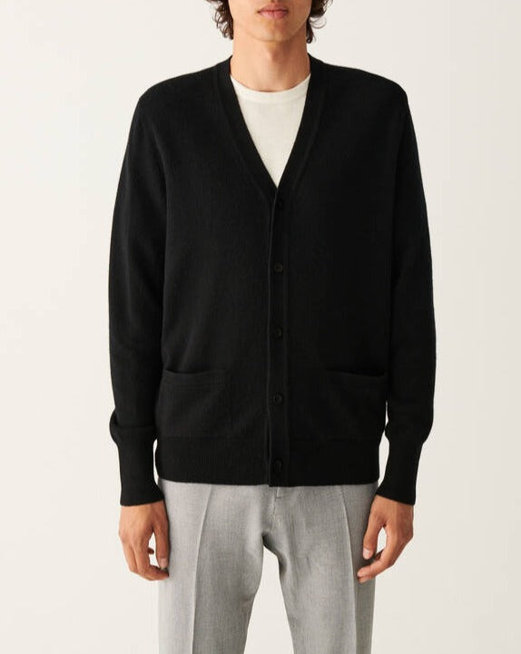 Classic cashmere V cardigan - Santorini