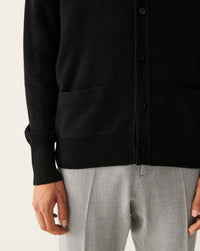 Classic cashmere V cardigan - Santorini