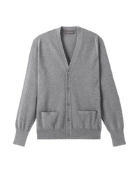 Classic cashmere V cardigan - Flannel