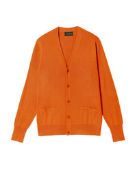 Gilet classique en cachemire - Safran
