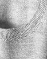 Ultra-fine cashmere crew neck jumper - Givre