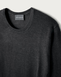 Ultra-fine cashmere crew neck jumper - Anthracite