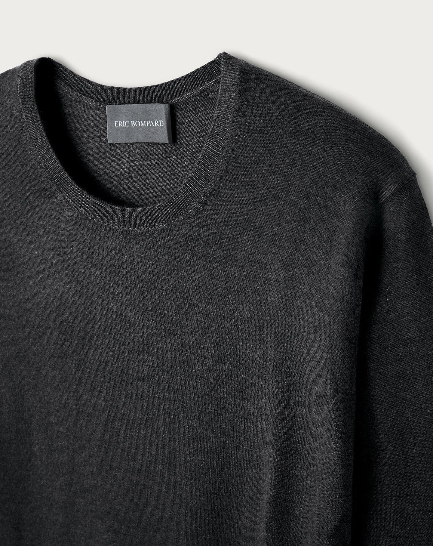 RECO90Pull col rond ultrafin - Gris