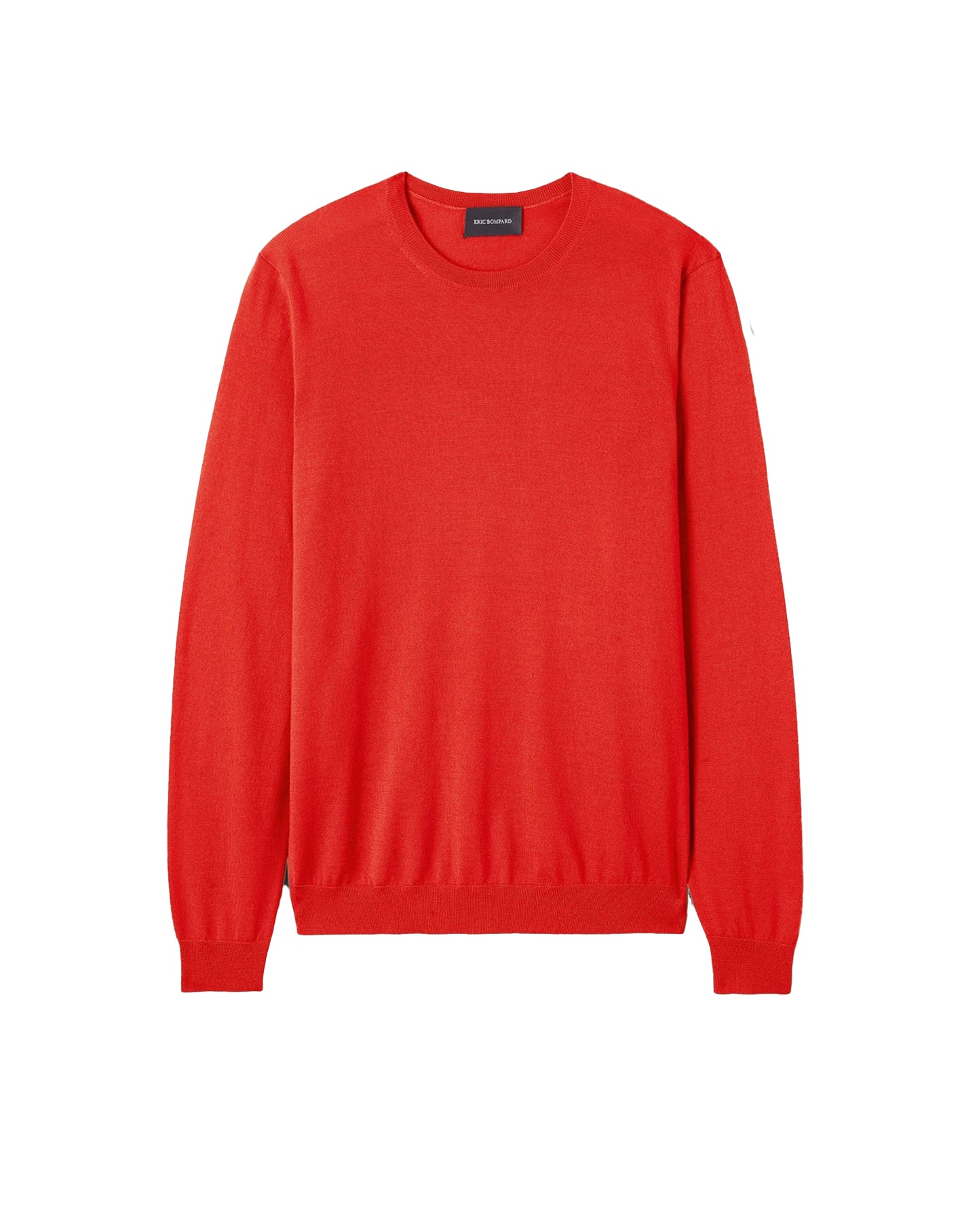 Ultra-fine cashmere crew neck jumper - Fire