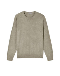 Iconic ultra-fine cashmere crew neck jumper - Khaki