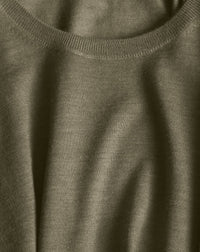Iconic ultra-fine cashmere crew neck jumper - Khaki