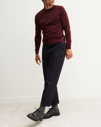 RECO90Pull col rond ultrafin - Rouge