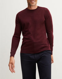 RECO90Pull col rond ultrafin - Rouge