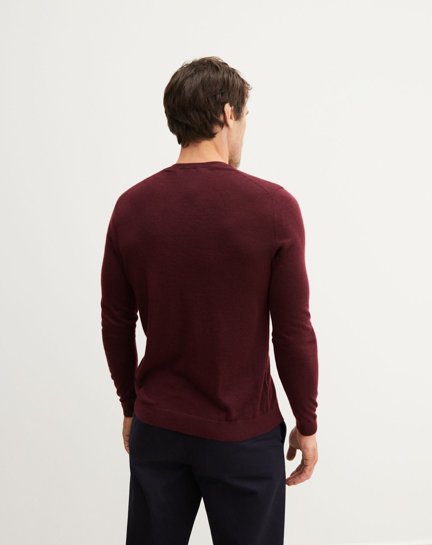 RECO90Pull col rond ultrafin - Rouge