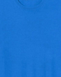Ultra-fine cashmere crew neck jumper - Bleu de Rose
