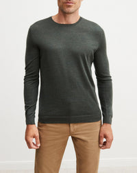 RECO90Pull col rond ultrafin - Vert