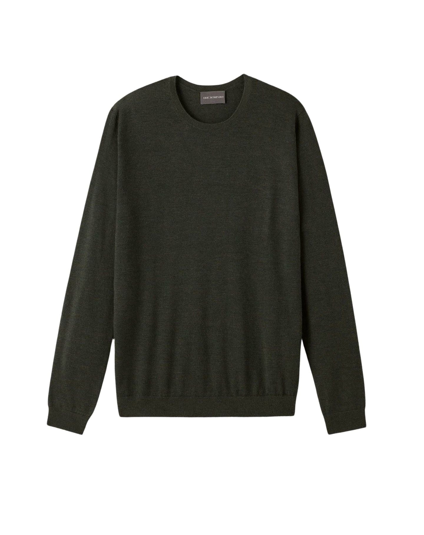 Ultra-fine cashmere crew neck jumper - Hunting