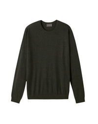 RECO90Pull col rond ultrafin - Vert