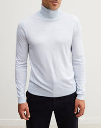 Classic ultra-fine cashmere turtleneck jumper - Nuage