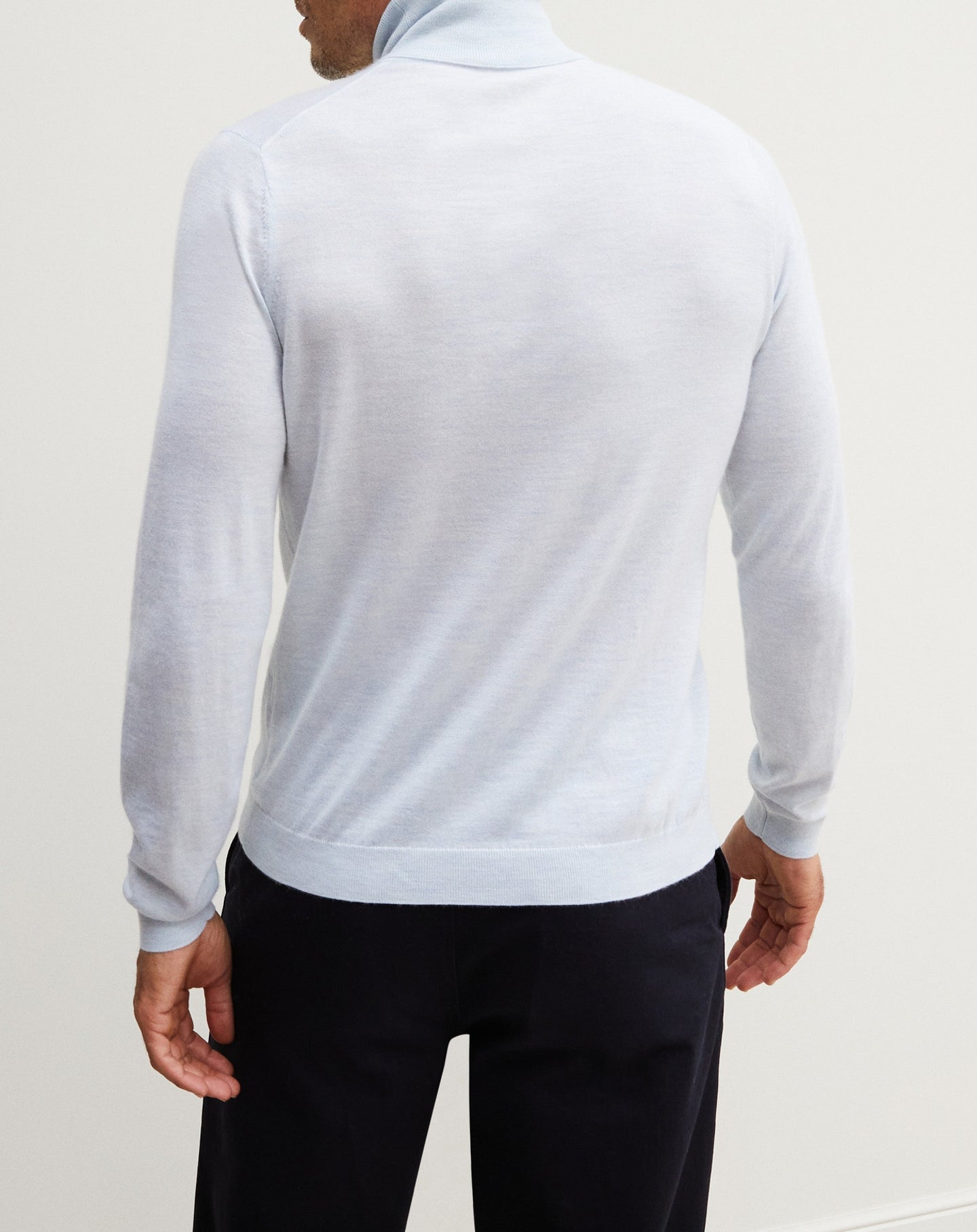 Classic ultra-fine cashmere turtleneck jumper - Nuage