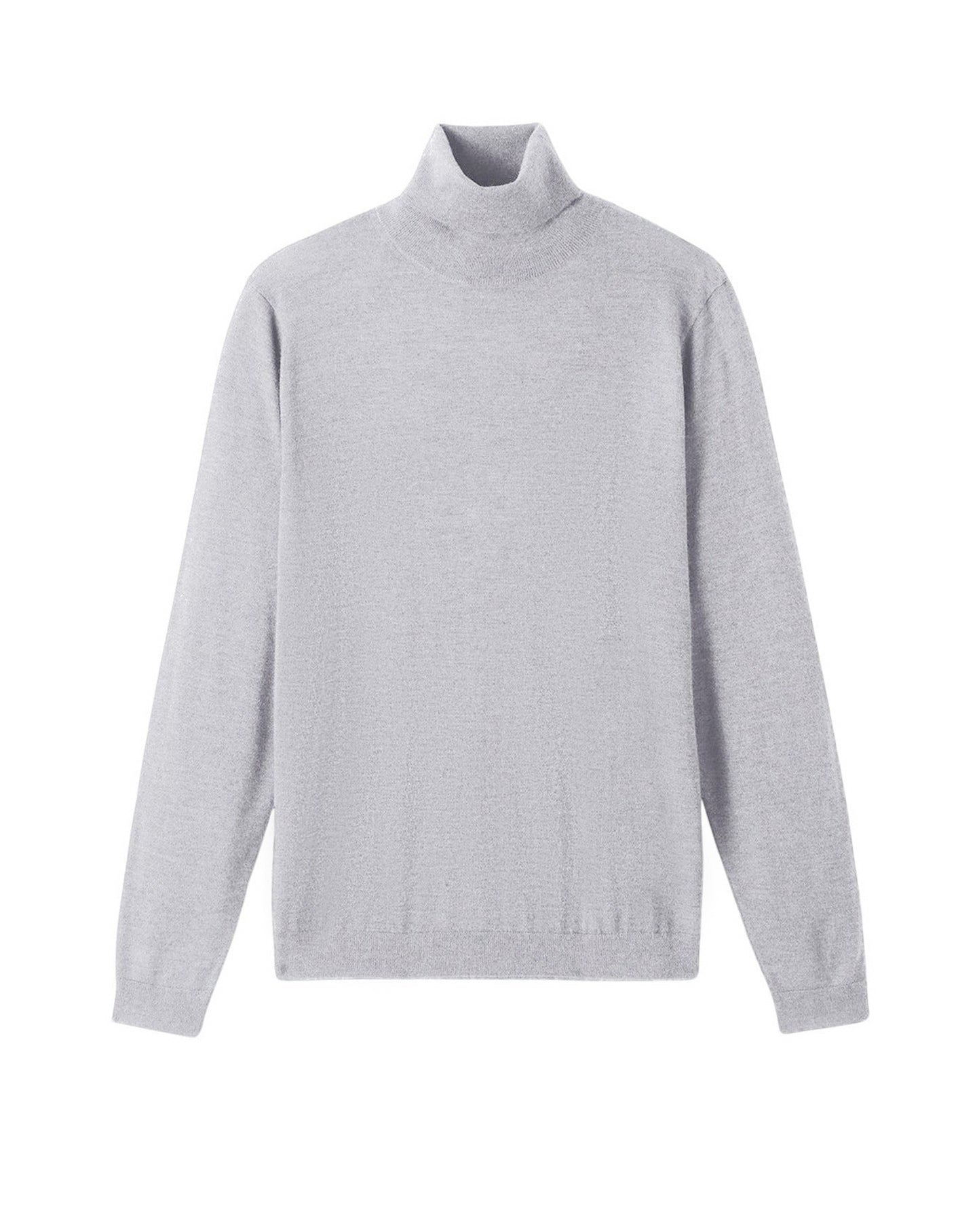 Ultra-fine cashmere turtleneck jumper - Givre