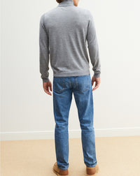 Ultra-fine cashmere turtleneck jumper - Flannel