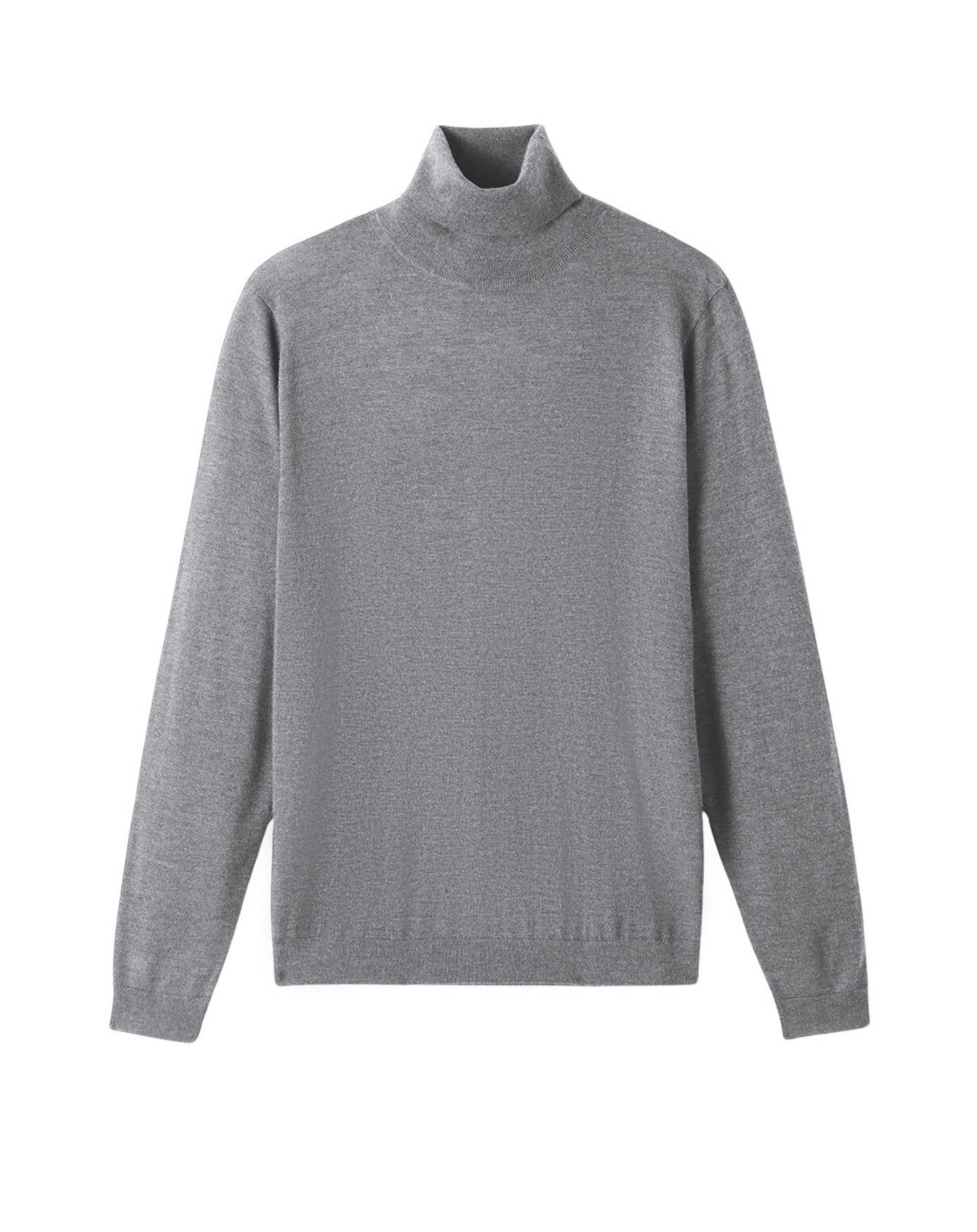 Ultra-fine cashmere turtleneck jumper - Flannel