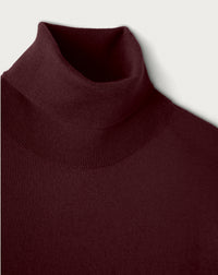 Pull col roulé ultrafin en cachemire - Azuki