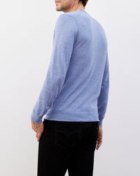 Ultra-fine cashmere V-neck jumper - Vert d'Eau