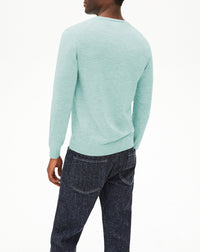 Ultra-fine cashmere V jumper - Bora Bora