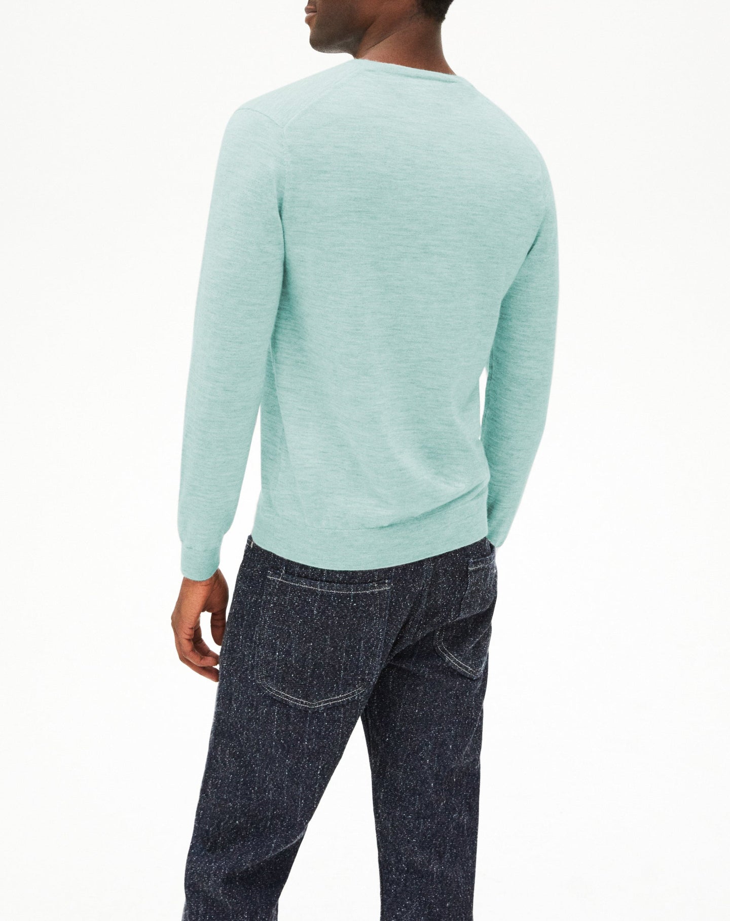 Ultra-fine cashmere V jumper - Bora Bora