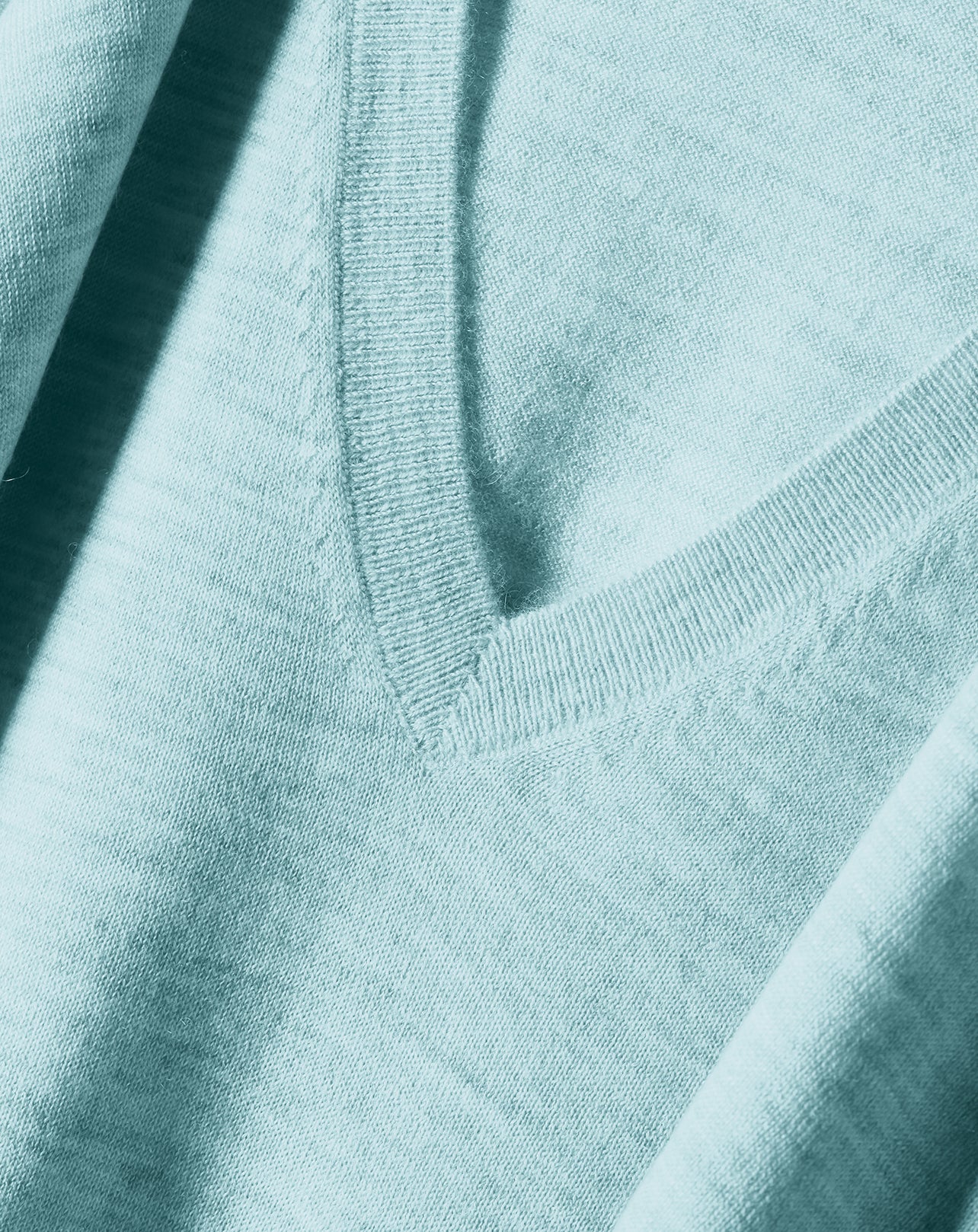 Ultra-fine cashmere V jumper - Bora Bora