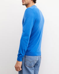 RECO130Pull Col V Ultrafin - Bleu De France