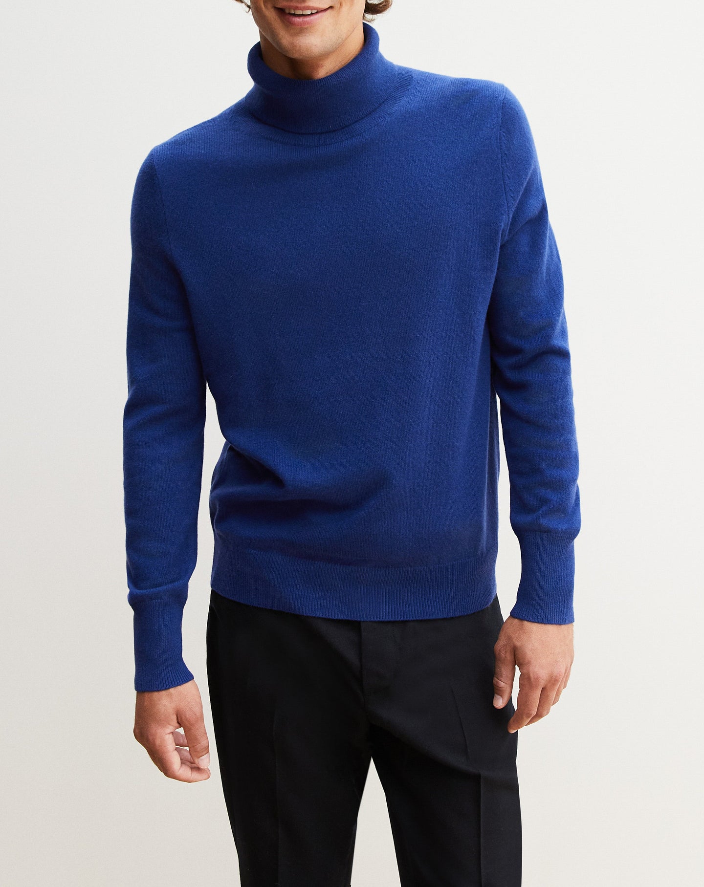 Classic cashmere turtleneck jumper - Royal