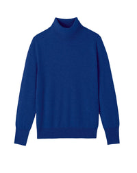 Classic cashmere turtleneck jumper - Royal
